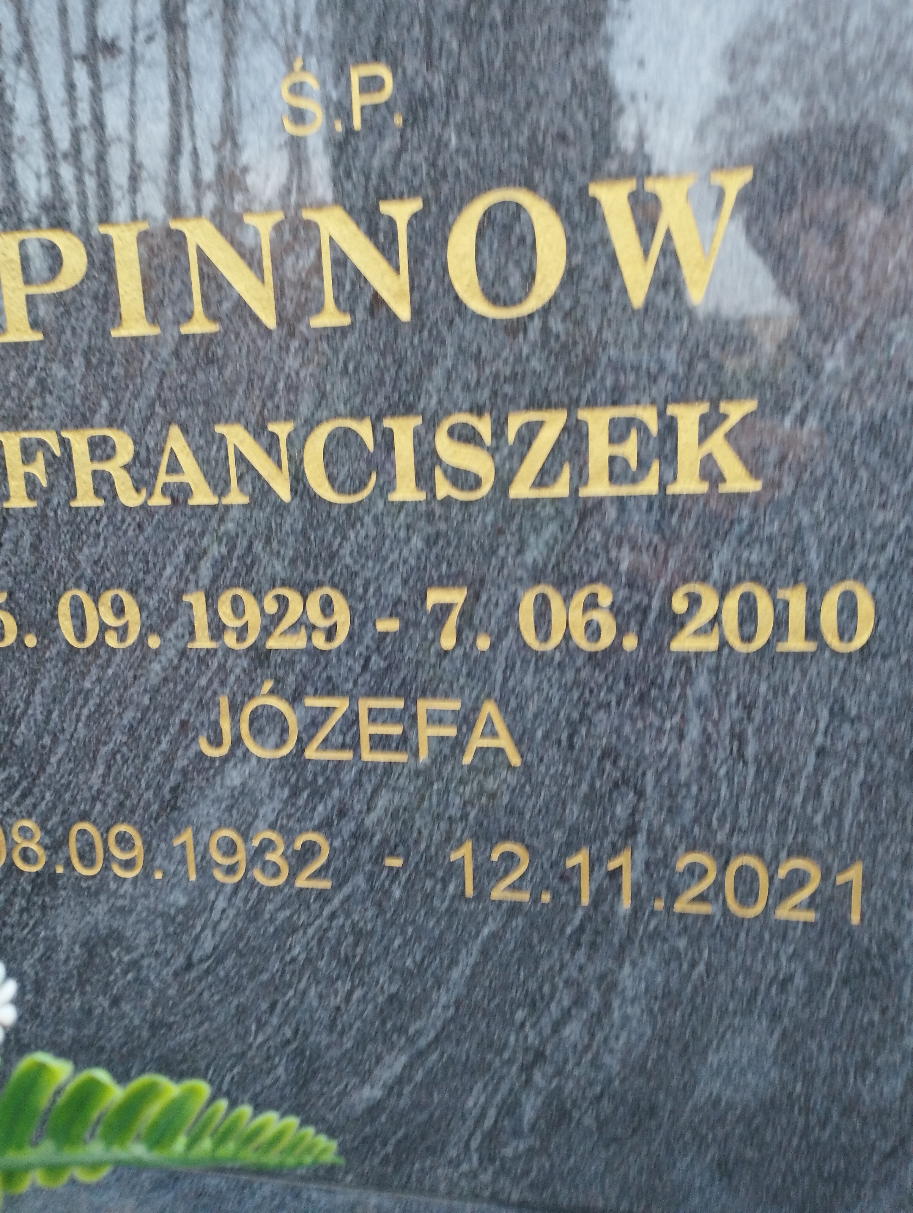Grób Józefa Pinnow