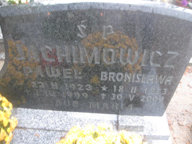 Paweł Jachimowicz 1923 Rzeczenica - Grobonet - Wyszukiwarka osób pochowanych