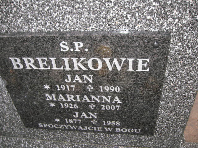 Jan Brelik 1917 Rzeczenica - Grobonet - Wyszukiwarka osób pochowanych