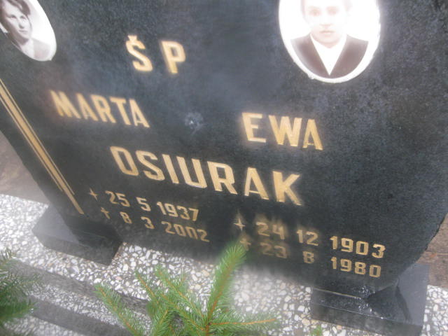 Ewa Osiurak 1903 Rzeczenica - Grobonet - Wyszukiwarka osób pochowanych