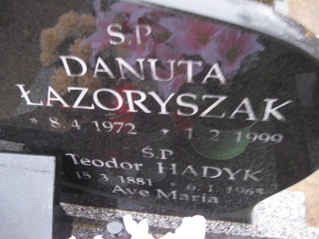 Teodor Hadyk 1881 Rzeczenica - Grobonet - Wyszukiwarka osób pochowanych