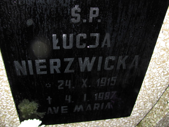 Łucja Nierzwicka 1915 Rzeczenica - Grobonet - Wyszukiwarka osób pochowanych