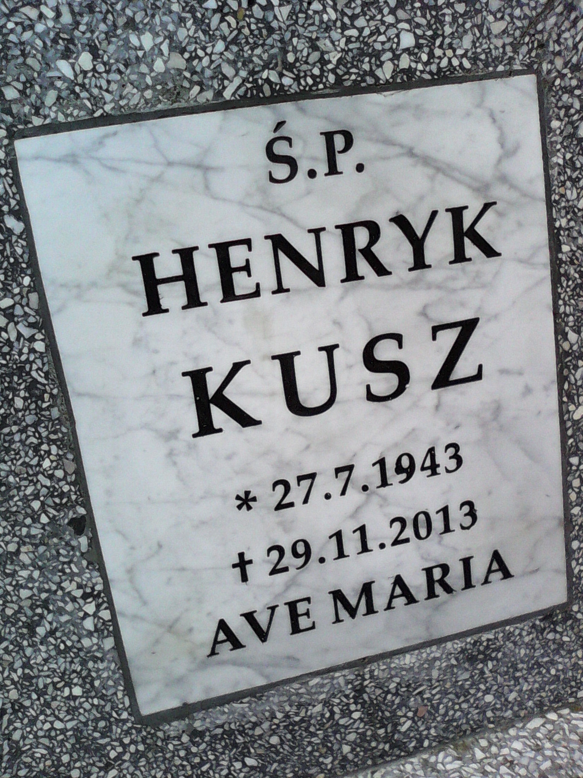 Grób Henryk Kusz