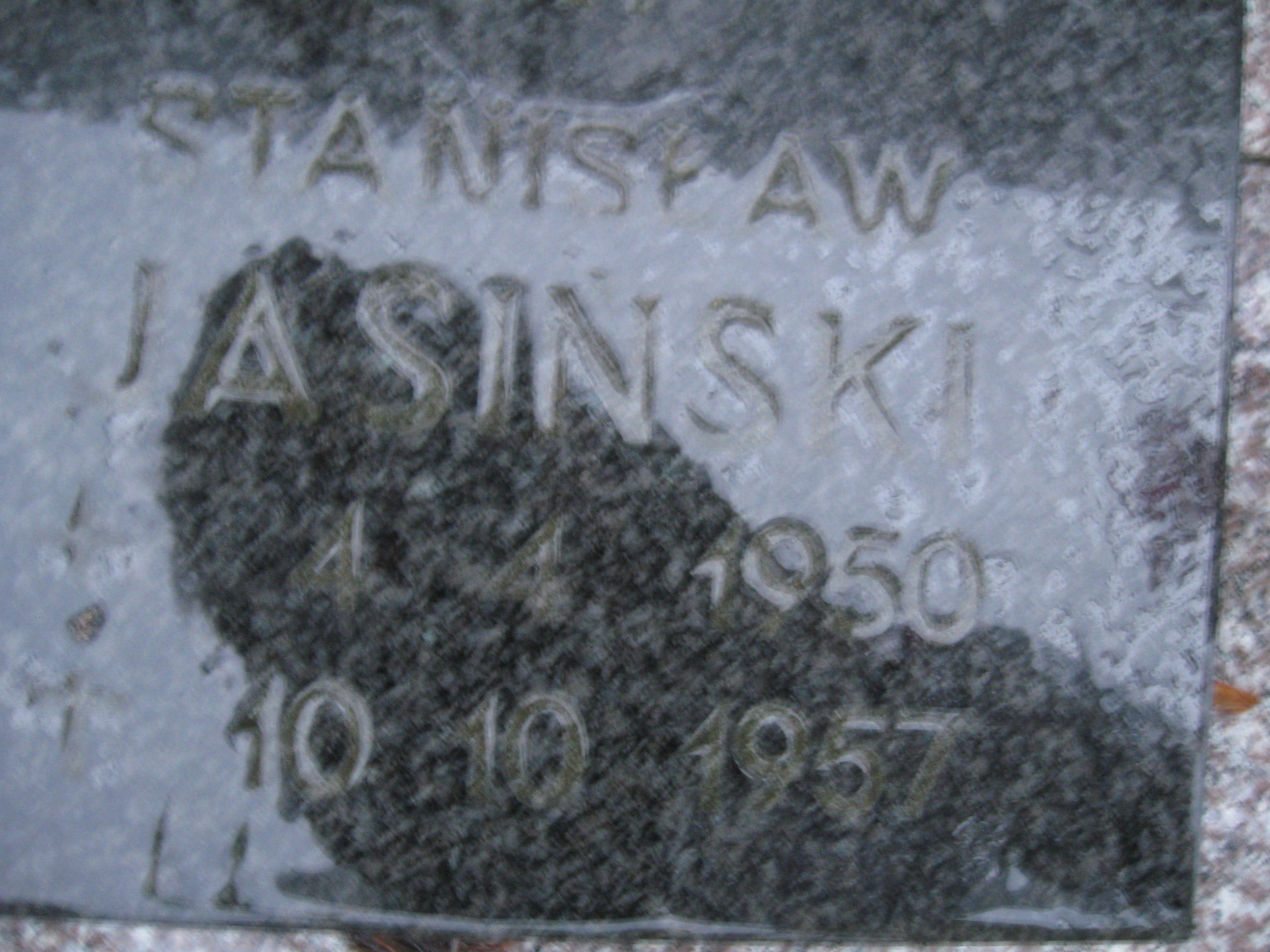 Stanisław Jasiński 1950 Rzeczenica - Grobonet - Wyszukiwarka osób pochowanych